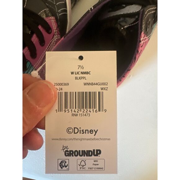 Disney Nightmare Before Christmas Jack & Sally High Top Sneakers Women’s 7.5 NWT - Picture 7 of 7